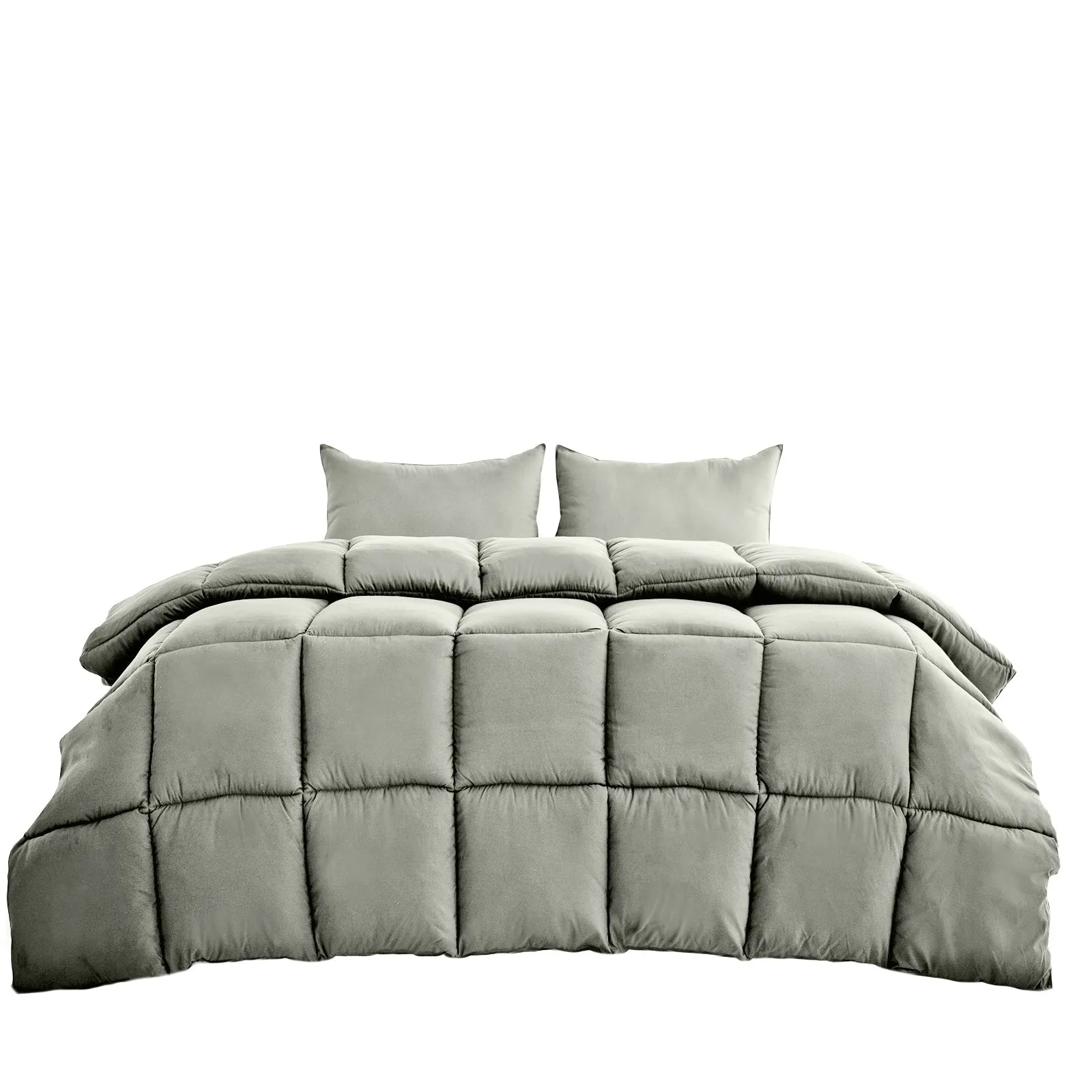 350GSM Charcoal Bamboo Quilt | Luxury Bedding | Duvet | All Seasons | Queen | Charcoal