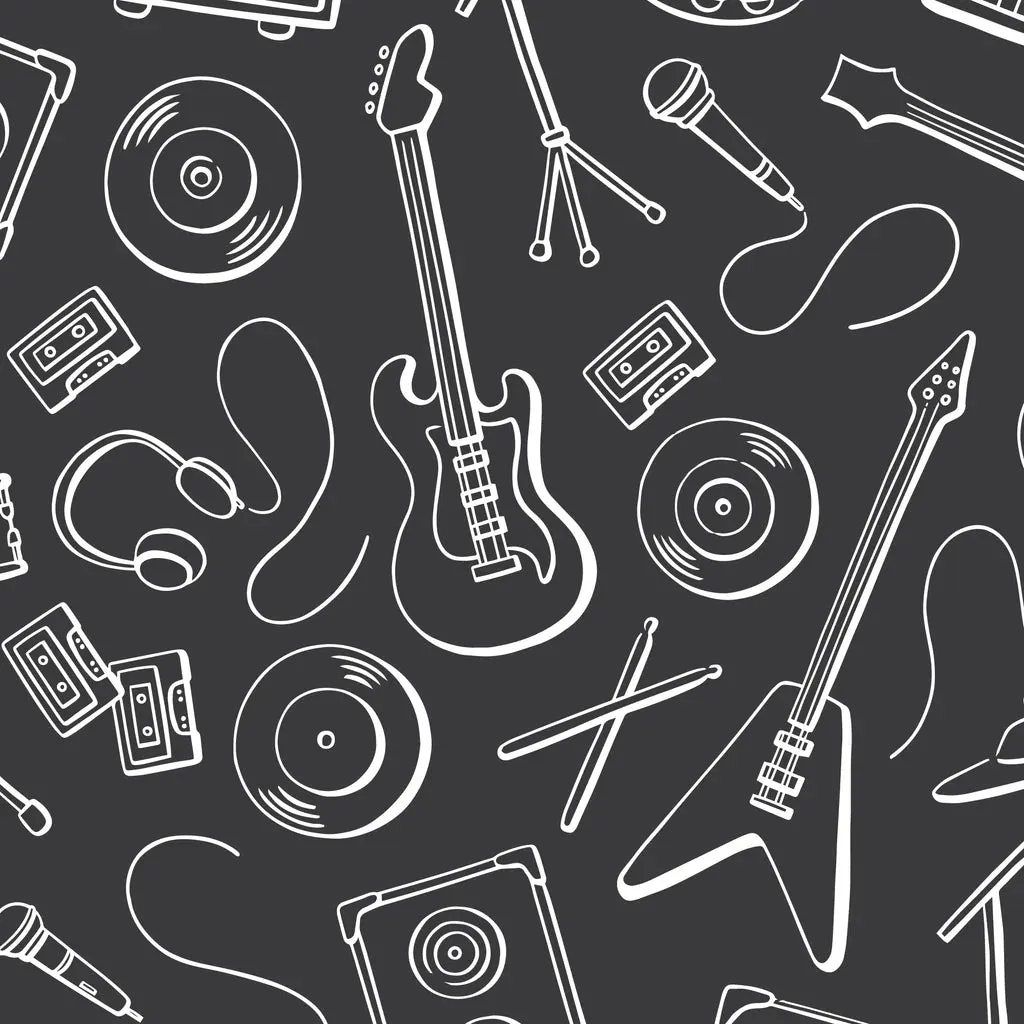 Alberta Dress, Rock Band Charcoal