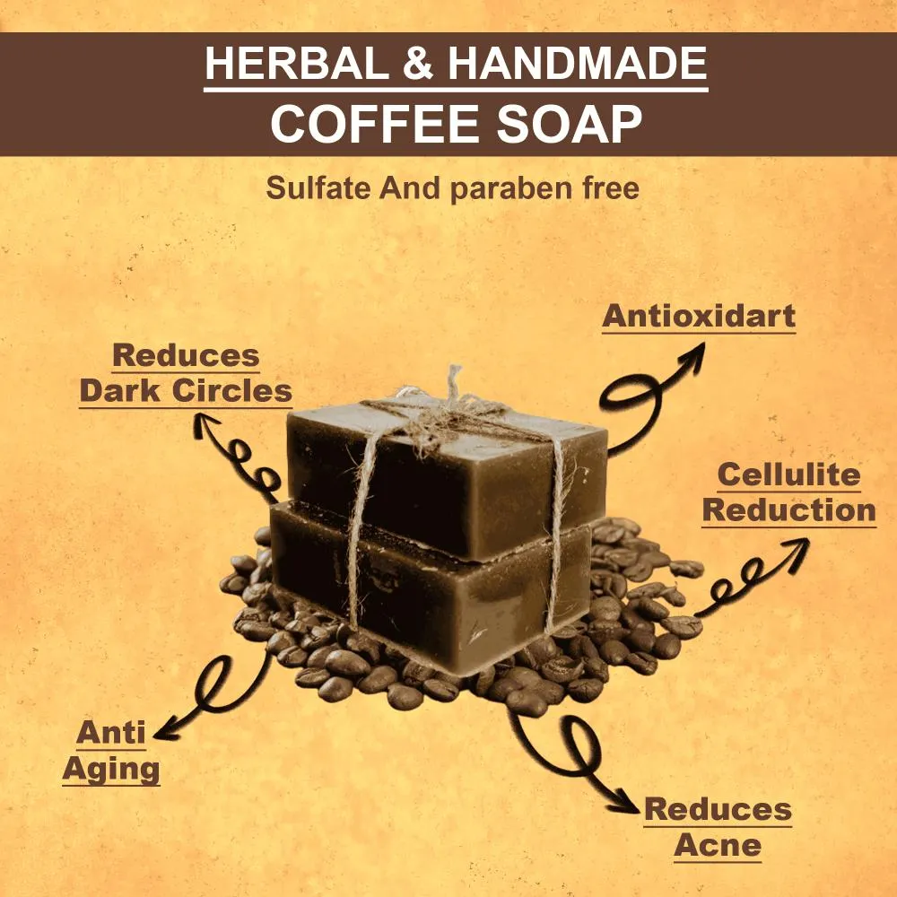 Astro Plus Coffee Hand-Made Soap Natural Handcrafted Coffee Soap Bar | Perfect for Face & Body