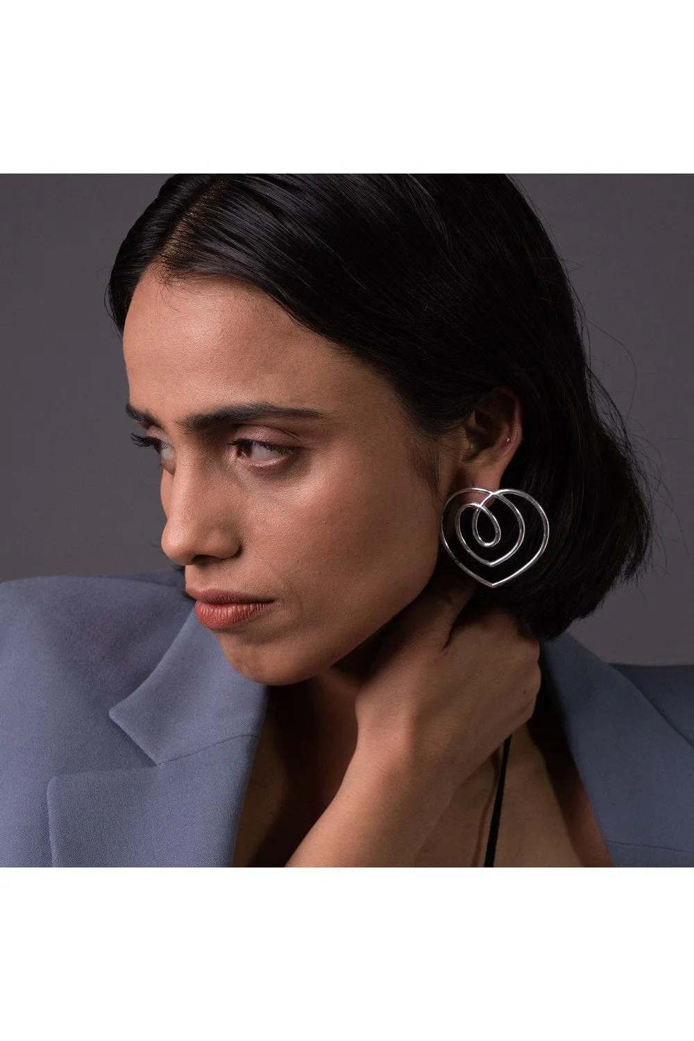 Beau Earrings - Silver Tone