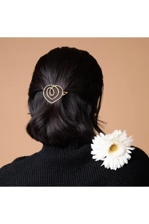 Beau Hair Clip - Gold Tone