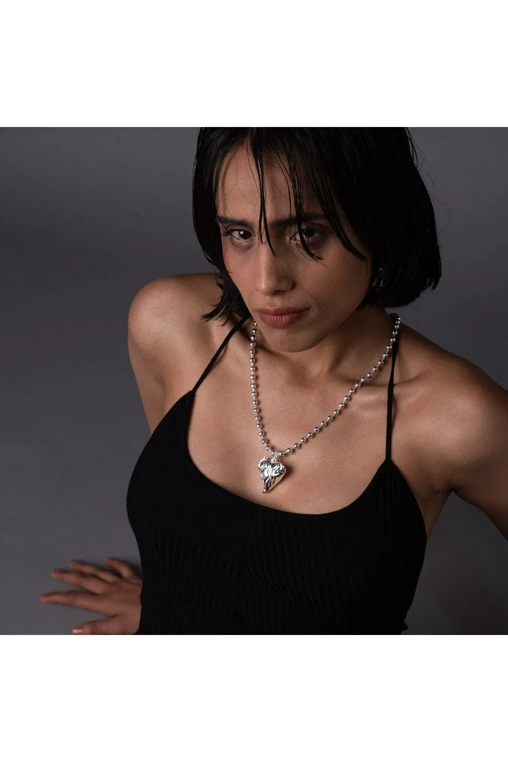 Cardi Necklace - Silver Tone