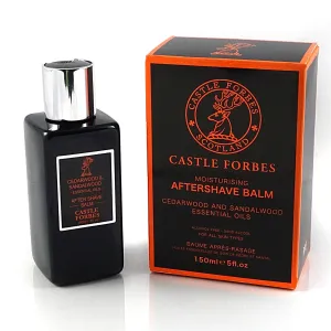 Castle Forbes Cedarwood & Sandalwood Essential Oil Aftershave Balm – 150ml (5 fl. oz)