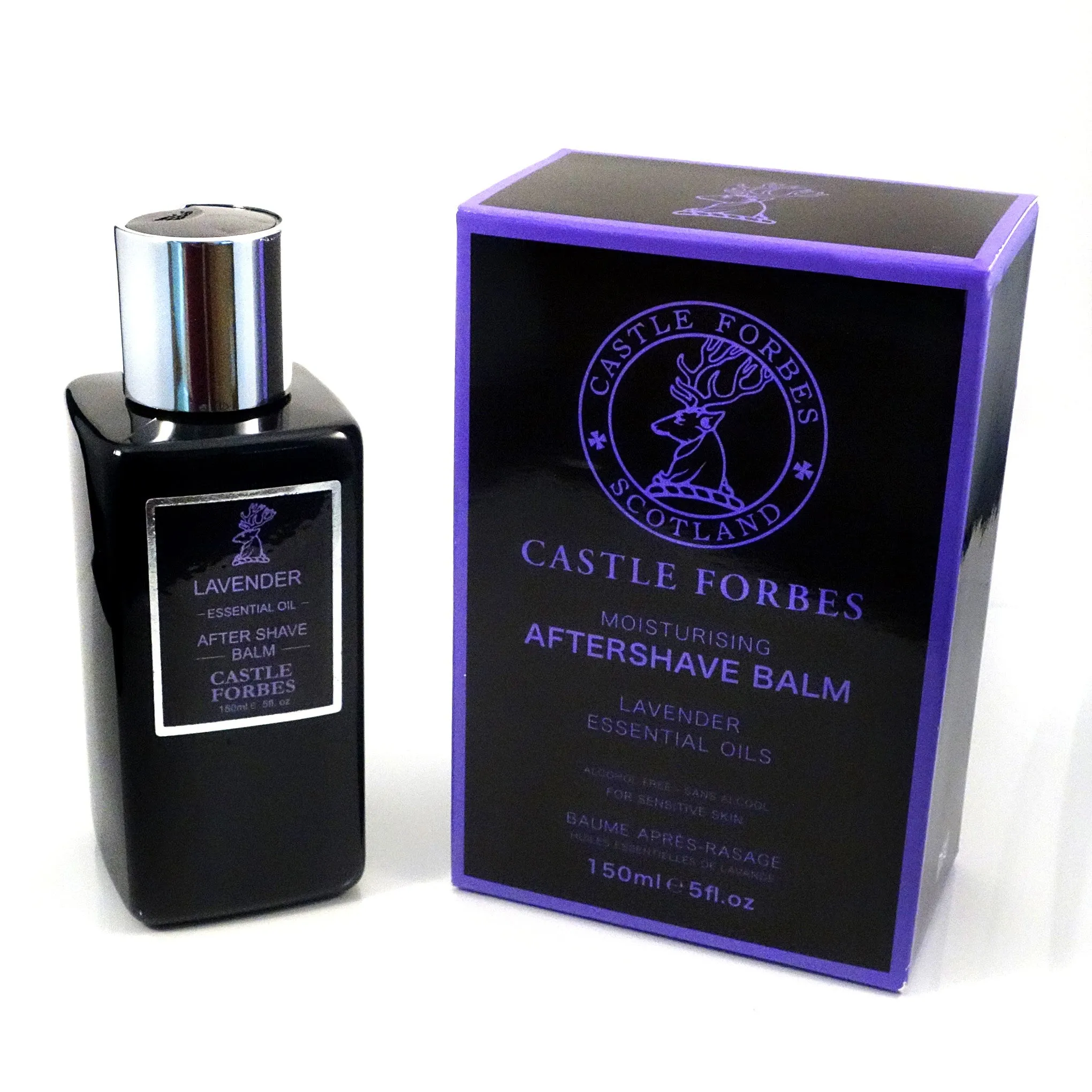 Castle Forbes Lavender Essential Oil Aftershave Balm – 150ml (5 fl. oz)