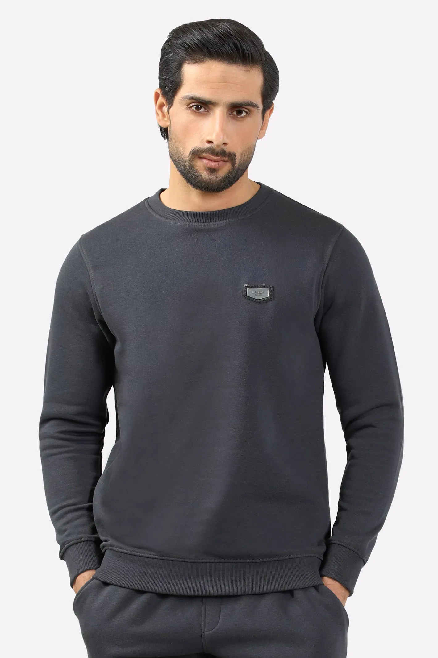 Charcoal Round Neck Sweatshirt