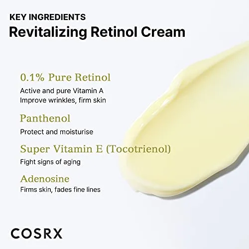 COSRX Retinol 0.1% Cream 0.67 Fl Oz Anti-aging Eye & Neck