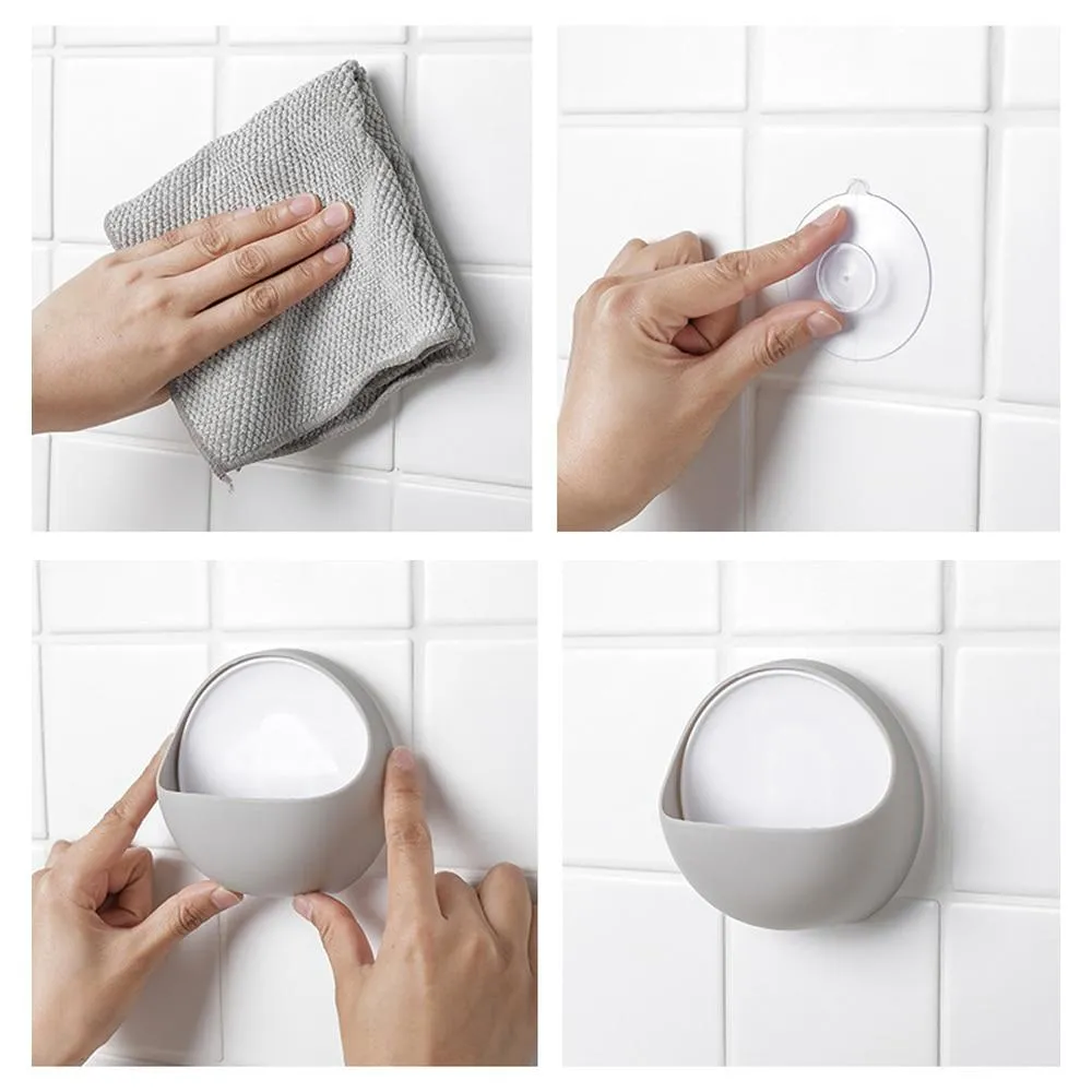 Creative Round Suction Cup Soap Dish