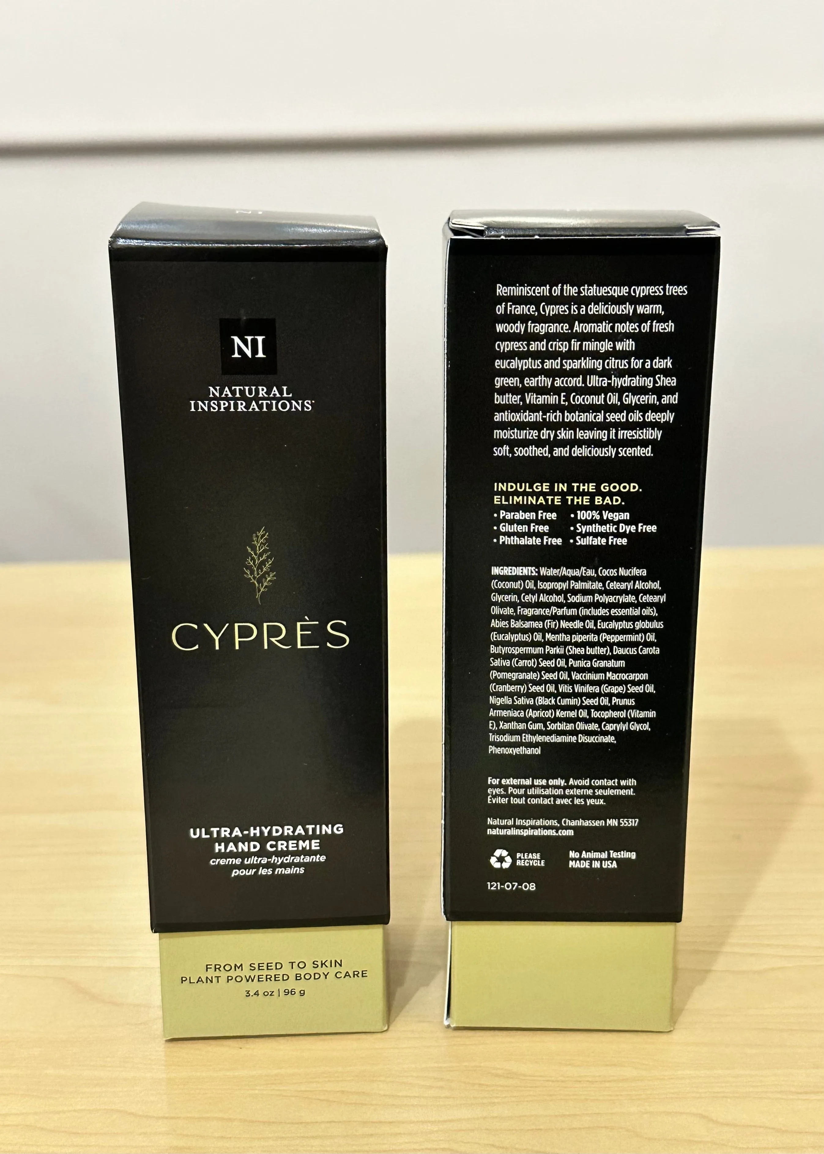 Cypress Natural Hand Cream | Natural Inspirations