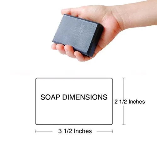 DEAD SEA MUD SOAP BAR 100% ORGANIC & NATURAL. WITH ACTIVATED CHARCOAL & THERAPEUTIC GRADE ESSENTIAL OILS. FACE SOAP OR BODY SOAP. FOR MEN, WOMEN & TEENS. CHEMICAL FREE. 4.5OZ BAR