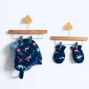 Dino Hat & Mitten Set // 6M