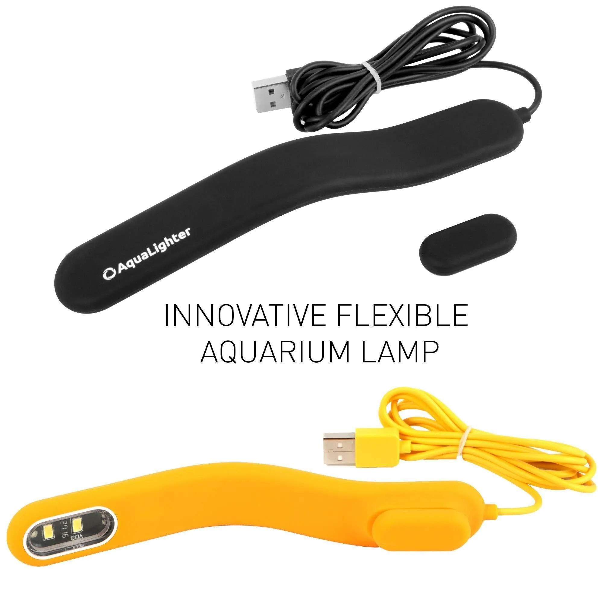 Fish Tank Light Clip On Aquarium Light for Plants LED Lamp Yellow for 10 Gallon