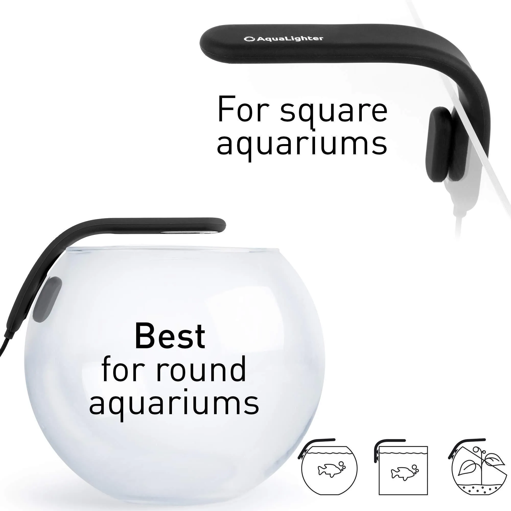 Fish Tank Light Clip On Aquarium Light for Plants LED Lamp Yellow for 10 Gallon