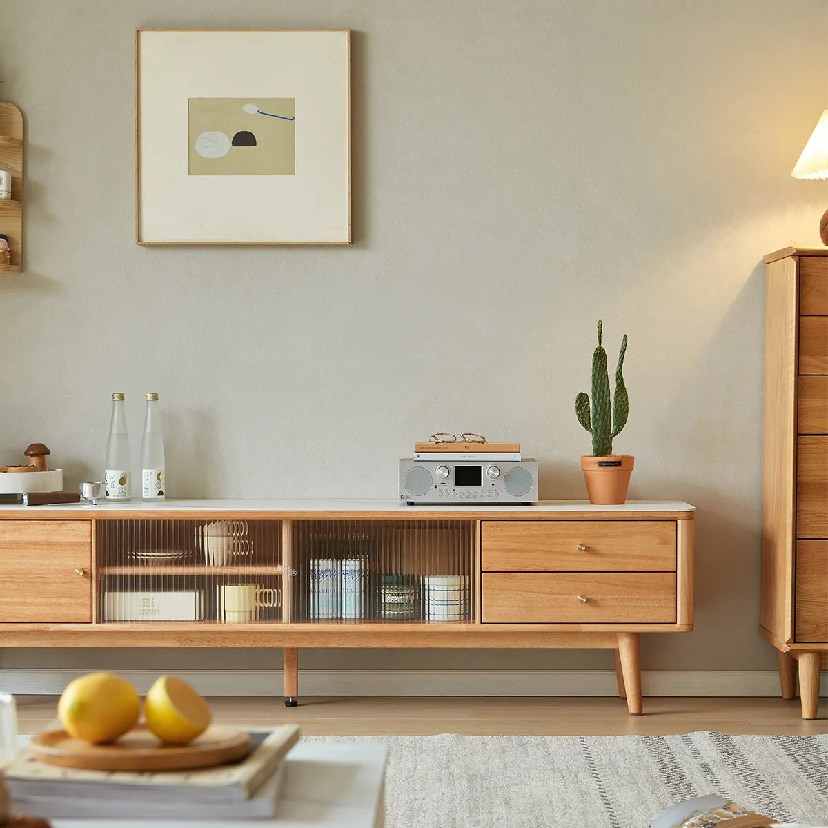 Four Season White Entertainment Unit TV Console