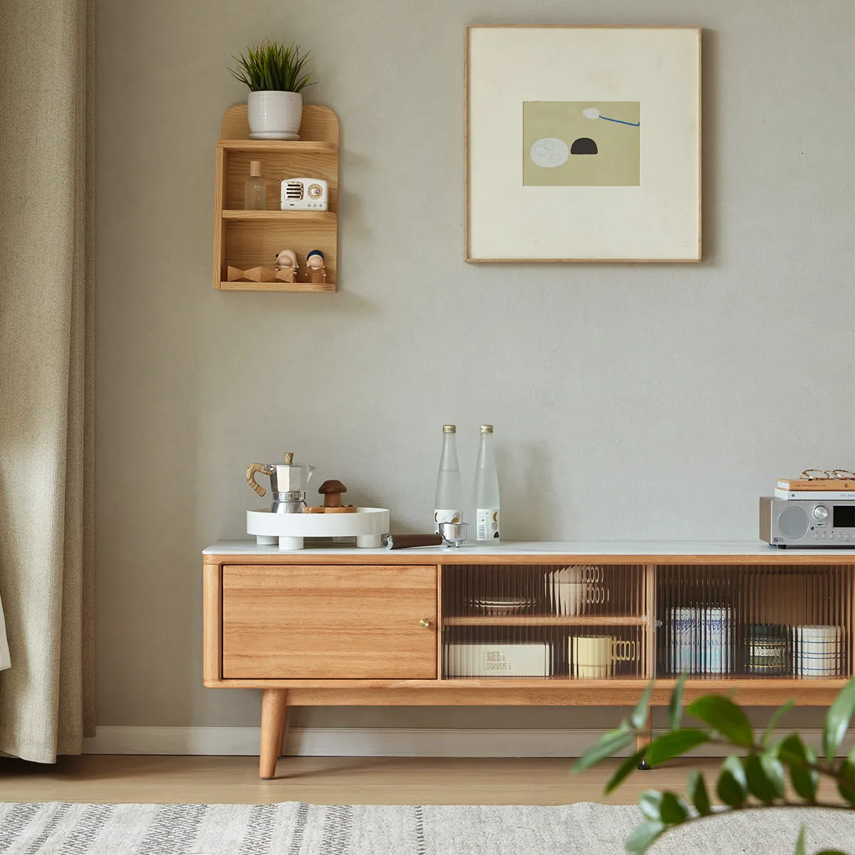 Four Season White Entertainment Unit TV Console