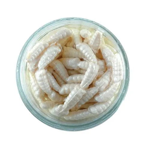 Gulp! Alive! Waxies Soft Bait - 1-2" Length, White