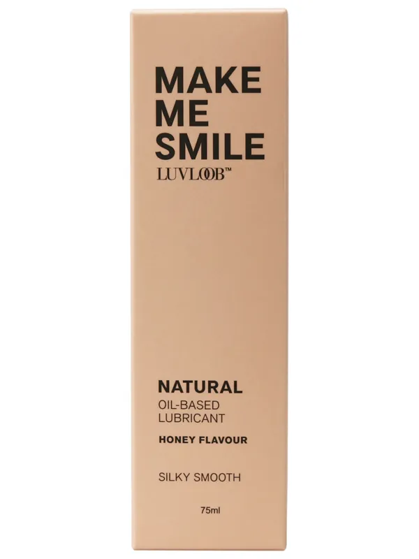 LUVLOOB Natural Oil-Based Lubricant (Honey Flavour) 75ml - Make Me Smile