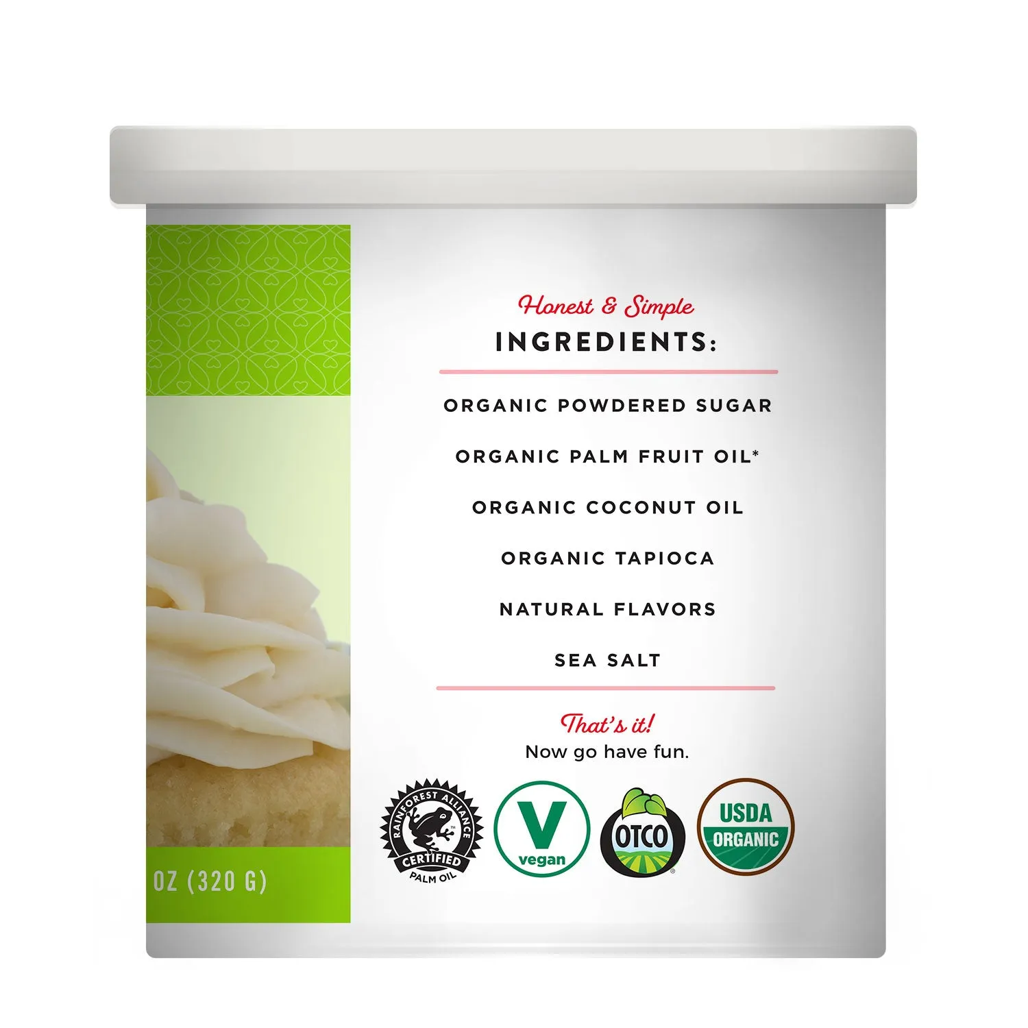 Organic Cream Cheese Buttercream Frosting