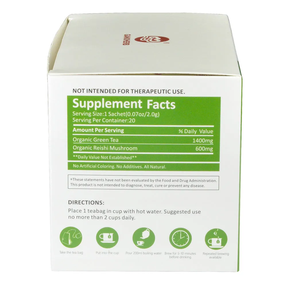 Organic Herbal Green Tea with Reishi