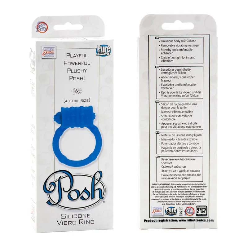 Posh Silicone Vibro Ring Blue