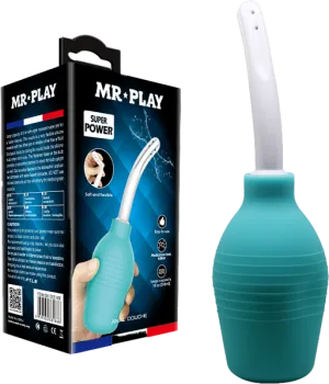 Pretty Love Mr Play Anal Douche 4.75" Porous Nozzle 310ml Capacity