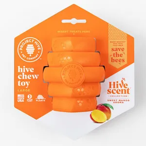 Project Hive Pet Company Dog Chew Toy Sweet Mango Scent, Large