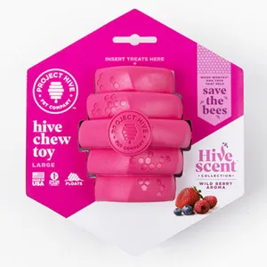 Project Hive Pet Company Dog Chew Toy Wild Berry Scent, Large