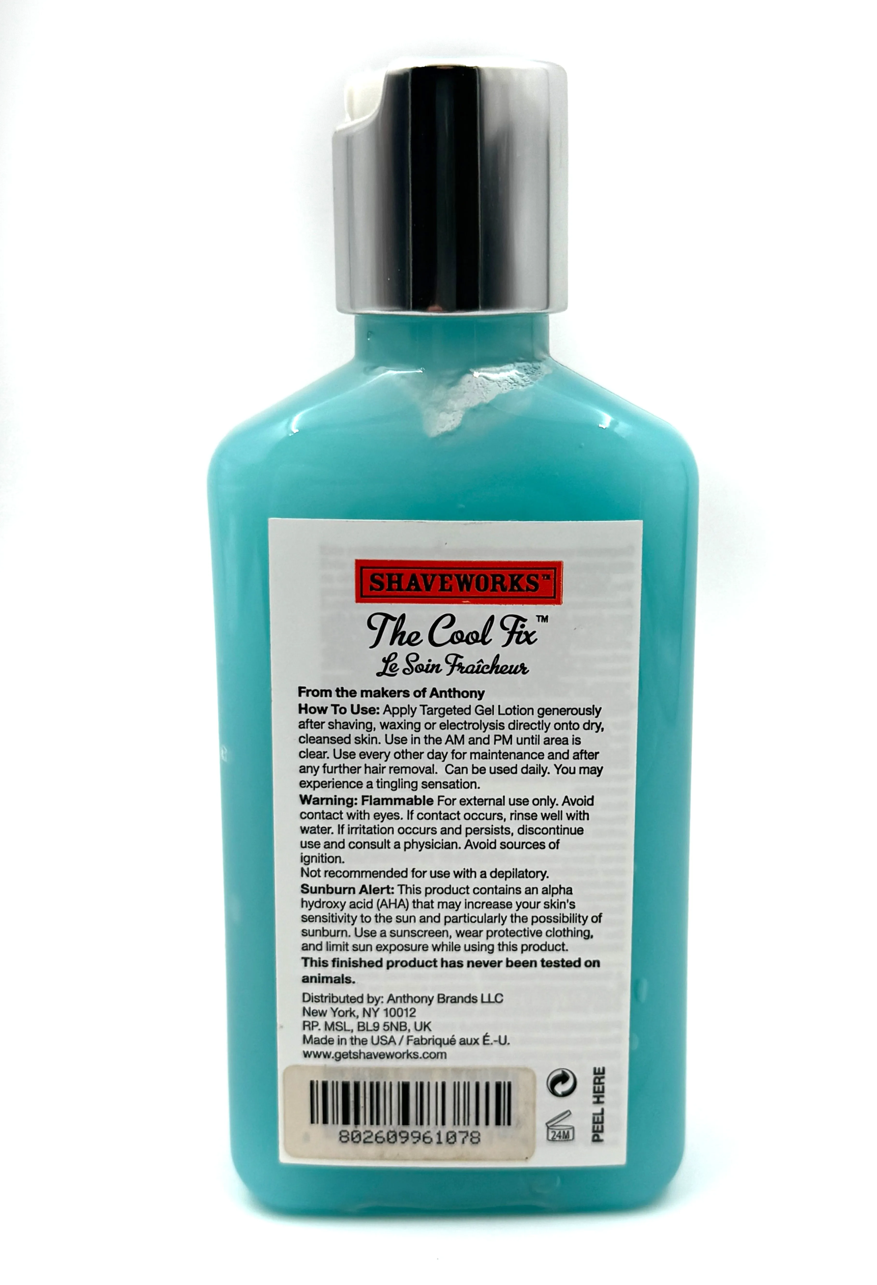 Shaveworks The Cool Fix Aftershave Gel – 5.3 fl. oz (156ml)