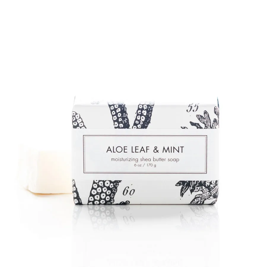 Shea Butter Soap - Aloe Leaf & Mint Bath Bar