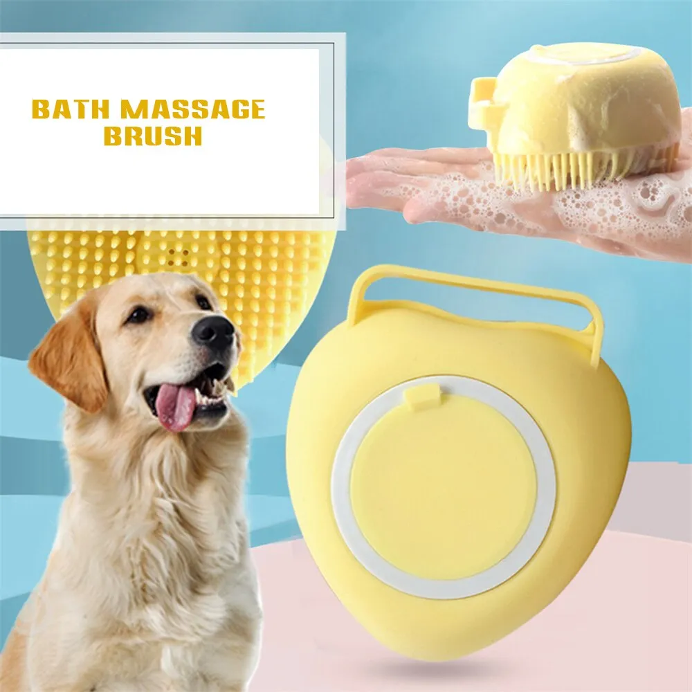Silicon Massage Bath Brush Hair, Scalp & Bathing Brush For Cleaning Body