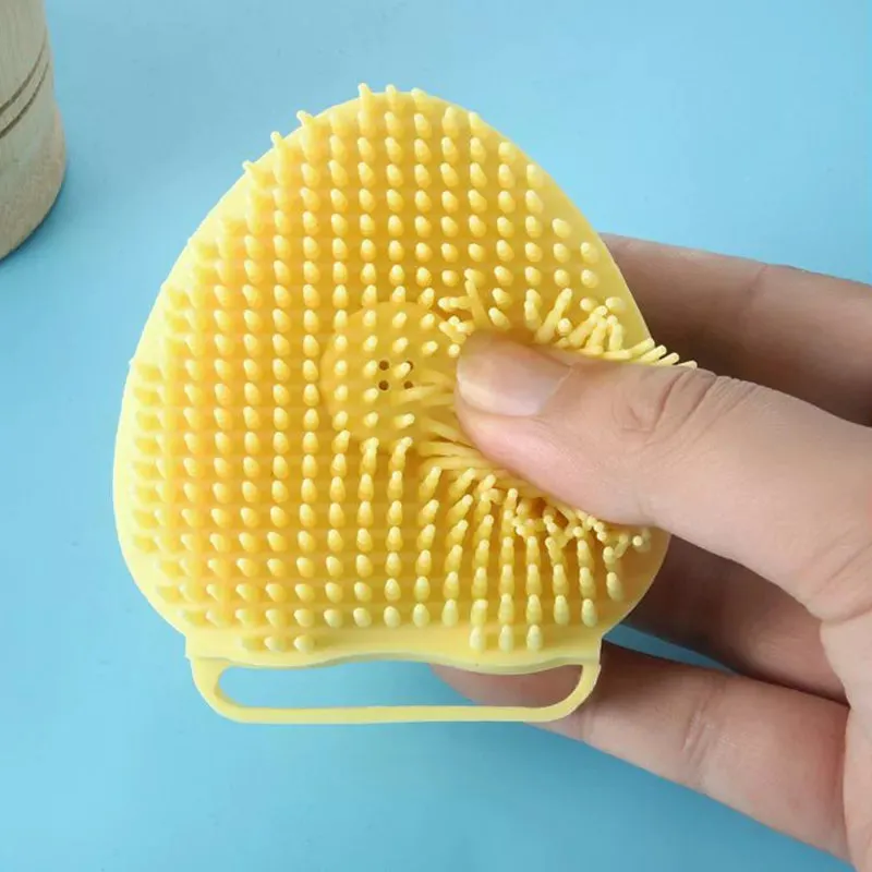 Silicon Massage Bath Brush Hair, Scalp & Bathing Brush For Cleaning Body