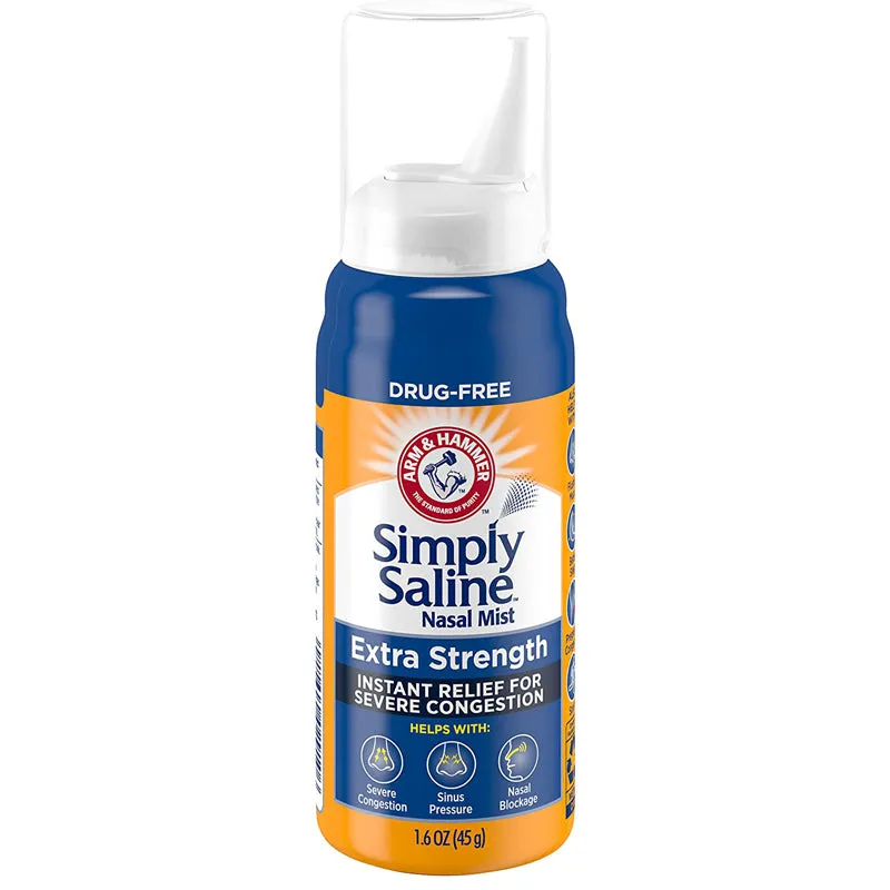 Simply Saline Nasal Mist Spray for Allergy & Sinus Relief, 1.5 oz