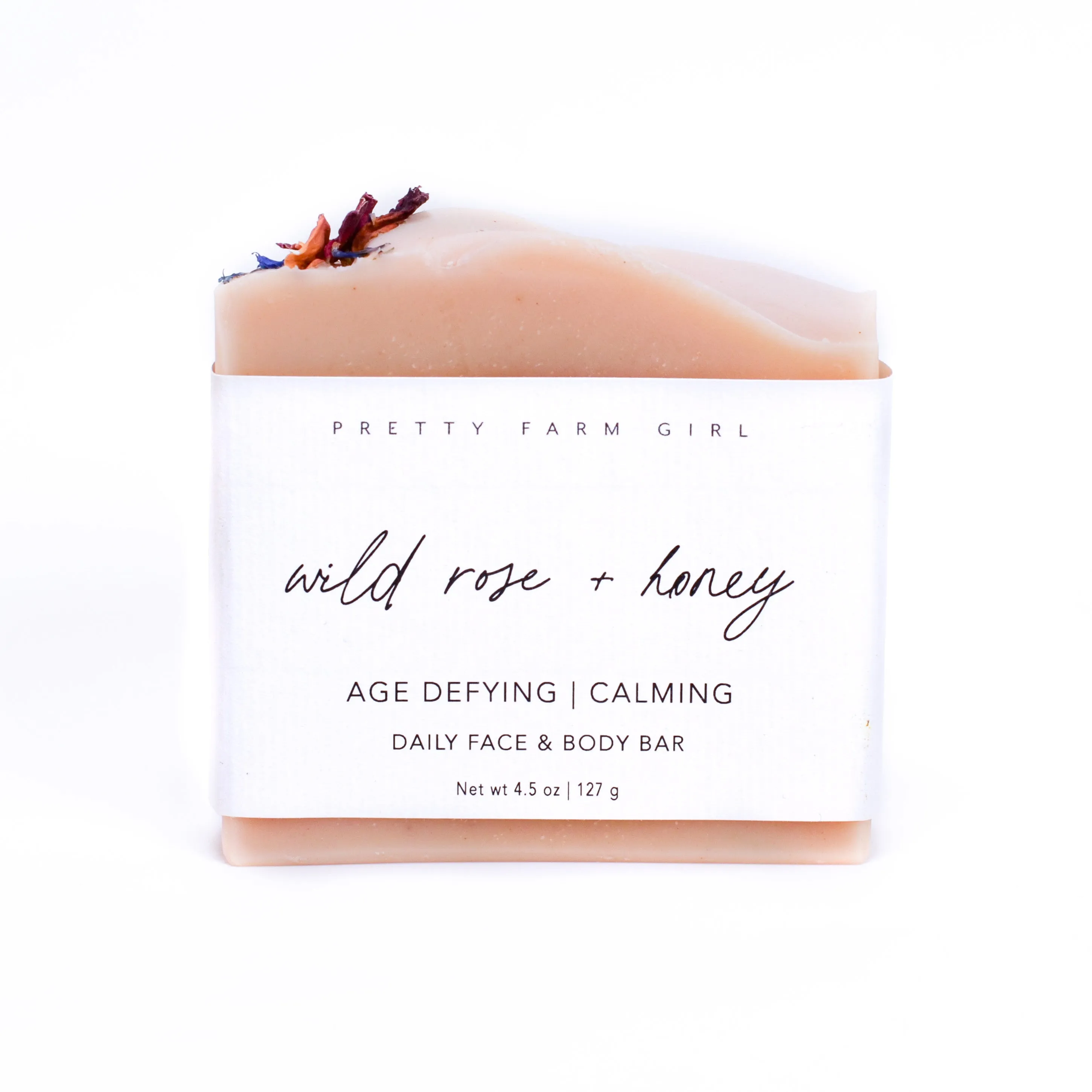 Wild Rose   Honey Handmade Tallow and Goat Milk Soap Bar