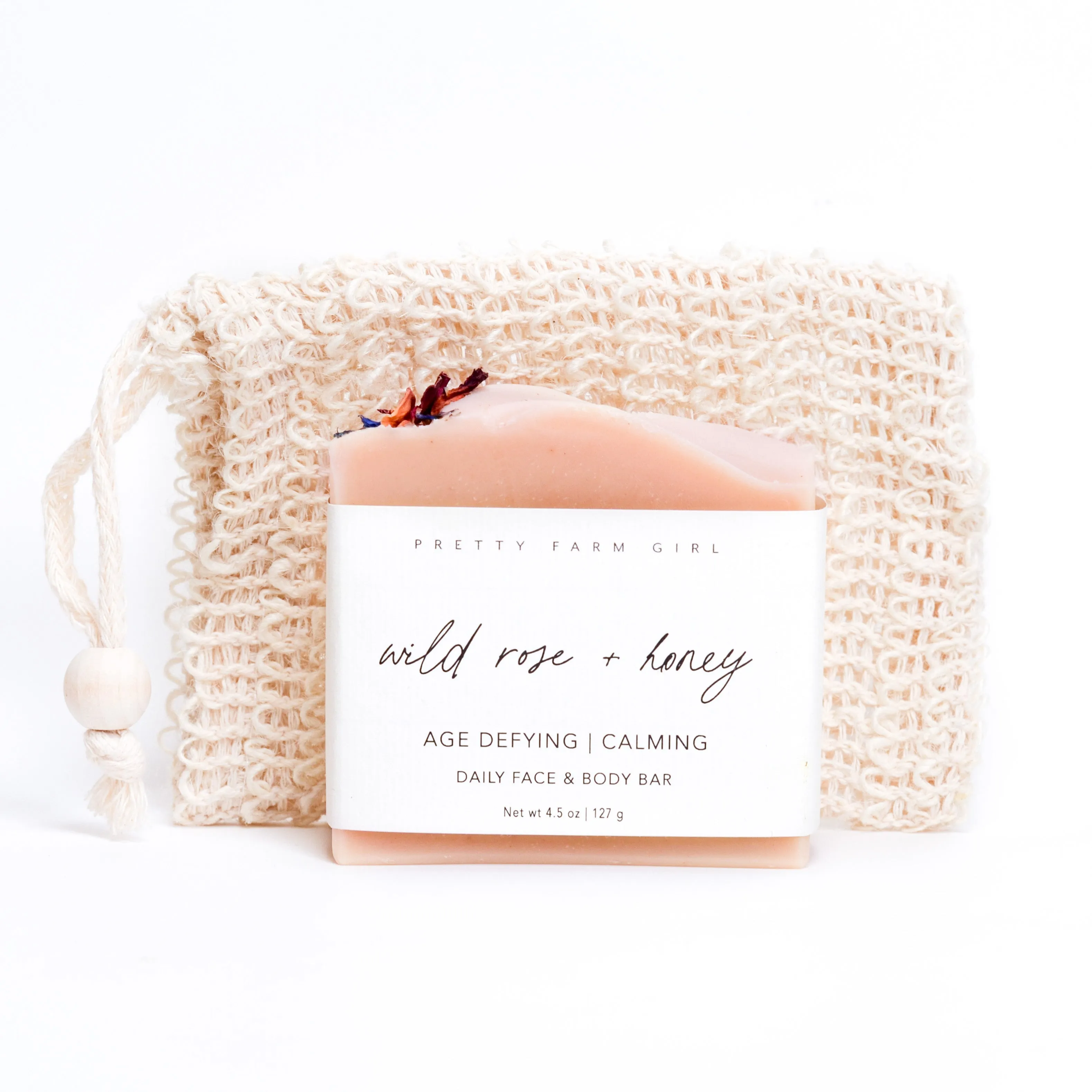 Wild Rose   Honey Handmade Tallow and Goat Milk Soap Bar