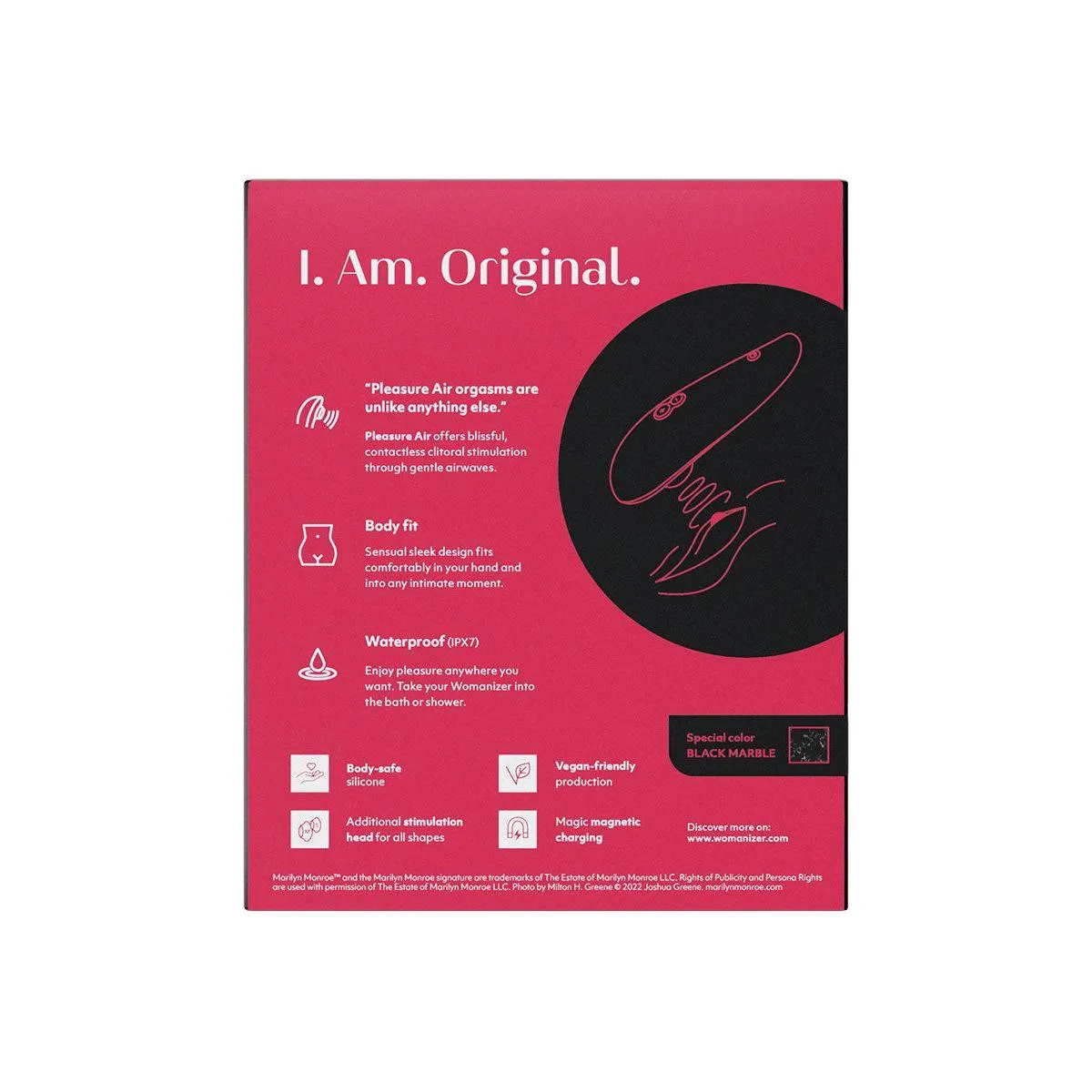 Womanizer Classic 2 Marilyn Monroe Special Edition - Black Marble