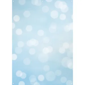 X-Drop Canvas Backdrop – Blue Subtle Bokeh (5' x 7')
